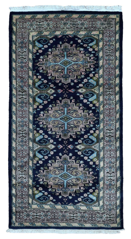 Royal Bukhara With Silk Oriental Rug 3'2X5'10