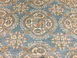 Pakistani Rug Hand Knotted Oriental Rug Semi-Antique Fine Pakistan Peshawar Area Rug 7'10x10'1