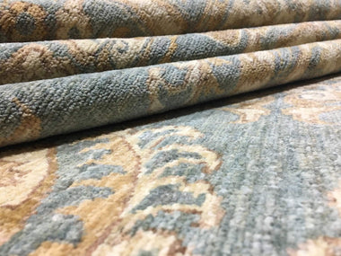 Pakistani Rug Hand Knotted Oriental Rug Semi-Antique Fine Pakistan Peshawar Area Rug 7'10x10'1