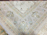 Pakistani Rug Hand Knotted Oriental Rug Semi-Antique Fine Venetian Peshawar Rug 8'4x9'10