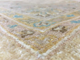 Pakistani Rug Hand Knotted Oriental Rug Semi-Antique Fine Venetian Peshawar Rug 8'4x9'10
