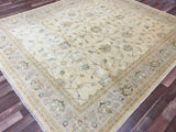 Pakistani Rug Hand Knotted Oriental Rug Semi-Antique Fine Venetian Peshawar Rug 8'4x9'10