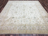 Pakistani Rug Hand Knotted Oriental Rug Semi-Antique Fine Venetian Peshawar Rug 8'4x9'10