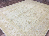 Pakistani Rug Hand Knotted Oriental Rug Semi-Antique Fine Venetian Peshawar Rug 8' x 10'