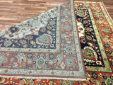 Pakistani Rug Hand Knotted Oriental Rug Semi-Antique Serapi Oriental Area Rug 8' x 9'10
