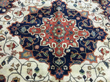 Pakistani Rug Hand Knotted Oriental Rug Semi-Antique Serapi Oriental Area Rug 8' x 9'10