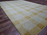 Pakistani Rug Hand Knotted Oriental Rug Semi-Antique Very Unique Fine Nepali Rug 6'4 x 9'8