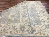 Pakistani Rug Hand Knotted Oriental Rug Very Fine Estate Peshawar with Silk Area Rug 7'10x10'10