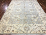 Pakistani Rug Hand Knotted Oriental Rug Very Fine Estate Peshawar with Silk Area Rug 7'10x10'10