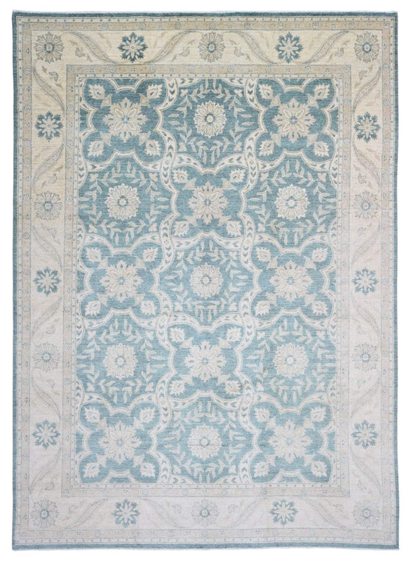 Pakistani Rug Hand Knotted Oriental Rug Very Fine Imperial Peshawar Oriental Area Rug 9'7x13'5