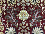 Pakistani Rug Hand Knotted Oriental Rug Very Fine Large Oriental Silk Tabriz Rug 10' x 14'
