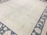 Pakistani Rug Hand Knotted Oriental Rug Very Fine Large Peshawar Oriental Rug 10'7 x 13'7