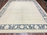 Pakistani Rug Hand Knotted Oriental Rug Very Fine Large Peshawar Oriental Rug 10'7 x 13'7