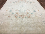 Pakistani Rug Hand Knotted Oriental Rug Very Fine Modern Artisan Peshawar Rug 9'9x13'9
