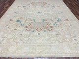 Pakistani Rug Hand Knotted Oriental Rug Very Fine Modern Artisan Peshawar Rug 9'9x13'9