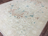 Pakistani Rug Hand Knotted Oriental Rug Very Fine Modern Artisan Peshawar Rug 9'9x13'9