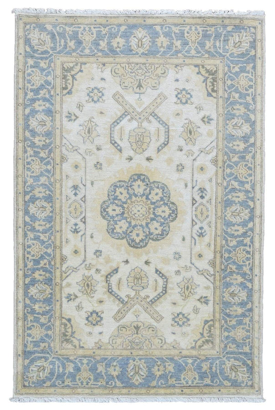 Pakistani Rug Hand Knotted Oriental Rug Very Fine Pakistan Peshawar Area Rug 3'10x5'9