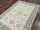 Pakistani Rug Hand Knotted Oriental Rug Very Fine Pakistan Peshawar Area Rug 4'X5'10