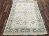 Pakistani Rug Hand Knotted Oriental Rug Very Fine Pakistan Peshawar Area Rug 4'X5'10