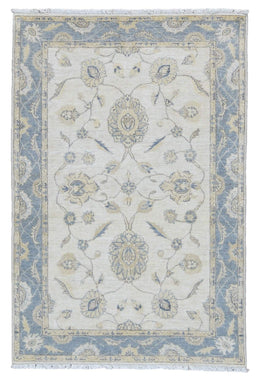 Pakistani Rug Hand Knotted Oriental Rug Very Fine Pakistan Peshawar Area Rug 4'X6'