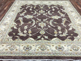 Pakistani Rug Hand Knotted Oriental Rug Very Fine Pakistan Peshawar Area Rug 8'X9'