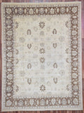 Pakistani Rug Hand Knotted Oriental Rug Very Fine Pakistan Peshawar Large Oriental Rug 9'X12'