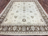 Pakistani Rug Hand Knotted Oriental Rug Very Fine Pakistan Peshawar Large Oriental Rug 9'X12'