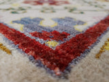 Pakistani Rug Hand Knotted Oriental Rug Very Fine Rare Oriental Kilim Rug 9'1 x 9'1