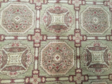 Pakistani Rug Hand Knotted Oriental Rug Very Fine Symbolic Modal Peshawar Area Rug 8' x 10'