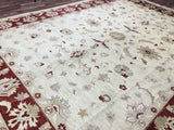 Pakistani Rug Hand Knotted Oriental Rug Very Fine Venetian Peshawar Oriental Rug 9'10 x 13'