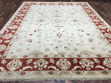 Pakistani Rug Hand Knotted Oriental Rug Very Fine Venetian Peshawar Oriental Rug 9'10 x 13'