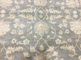 Pakistani Rug Hand Knotted Oriental Rug Very Fine Venetian Style Stone Washed Peshawar 7'9x9'8