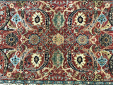 Persian Rug Hand Knotted Oriental Rug 3'x8' Very Fine Persian Silk Tabriz Runner Rug