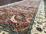 Persian Rug Hand Knotted Oriental Rug 3'x8' Very Fine Persian Silk Tabriz Runner Rug