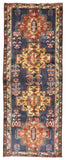 Persian Rug Hand Knotted Oriental Rug Antique Persian Hamadan Runner 3'10 x 9'10