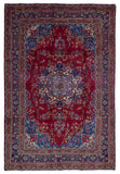 Persian Rug Hand Knotted Oriental Rug Antique Persian Kashan Rug 6'5x9'5