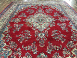 Persian Rug Hand Knotted Oriental Rug Antique  Persian Sarouk Rug 10'8x13'11