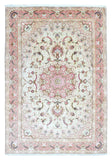 Persian Rug Hand Knotted Oriental Rug Antique Ultra Fine Persian Tabriz Silk Area Rug 6'6 x 9'8