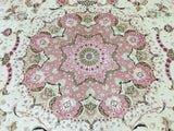 Persian Rug Hand Knotted Oriental Rug Antique Ultra Fine Persian Tabriz Silk Area Rug 6'6 x 9'8