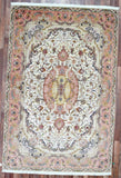 Persian Rug Hand Knotted Oriental Rug Extra Fine Persian Tabriz Oriental Rug with Silk 6'7X10'1