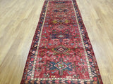 Persian Rug Hand Knotted Oriental Rug Fine Heriz Persian Runner 3'7 x 9'5