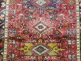 Persian Rug Hand Knotted Oriental Rug Fine Heriz Persian Runner 3'7 x 9'5