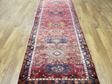 Persian Rug Hand Knotted Oriental Rug Fine Heriz Persian Runner 3'7 x 9'5