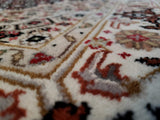 Persian Rug Hand Knotted Oriental Rug Fine Oriental Tabriz with Silk Runner Rug 2'10x13'6