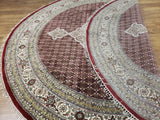 Persian Rug Hand Knotted Oriental Rug Fine Persian Silk Tabriz Round Area Rug 10'x10'