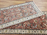 Persian Rug Hand Knotted Oriental Rug Fine Persian Silk Tabriz Runner Rug 2'8x11'9
