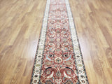 Persian Rug Hand Knotted Oriental Rug Fine Persian Silk Tabriz Runner Rug 2'8x11'9