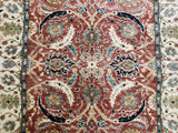 Persian Rug Hand Knotted Oriental Rug Fine Persian Silk Tabriz Runner Rug 2'8x11'9