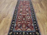 Persian Rug Hand Knotted Oriental Rug Fine Persian Tabriz Runner 3'2x7'10