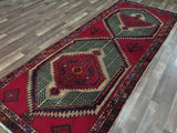 Persian Rug Hand Knotted Oriental Rug Fine Semi-Antique Persian Hamadan Oriental Runner 3'10X9'8